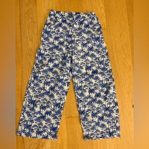 Mango Palm Tree Print Pants